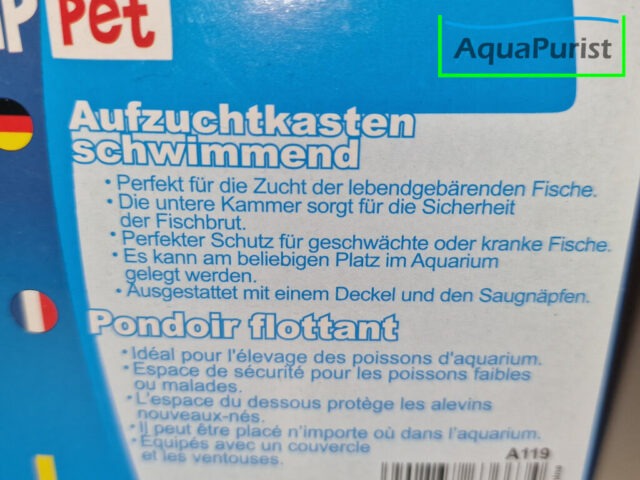 Ablaichbox Einhängekasten happet Plastik