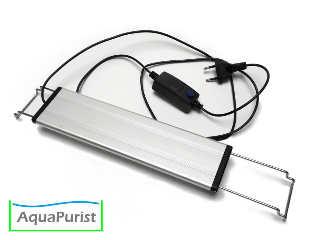 LED-Aufsetzleuchte mit Haltebügeln und Netzteil