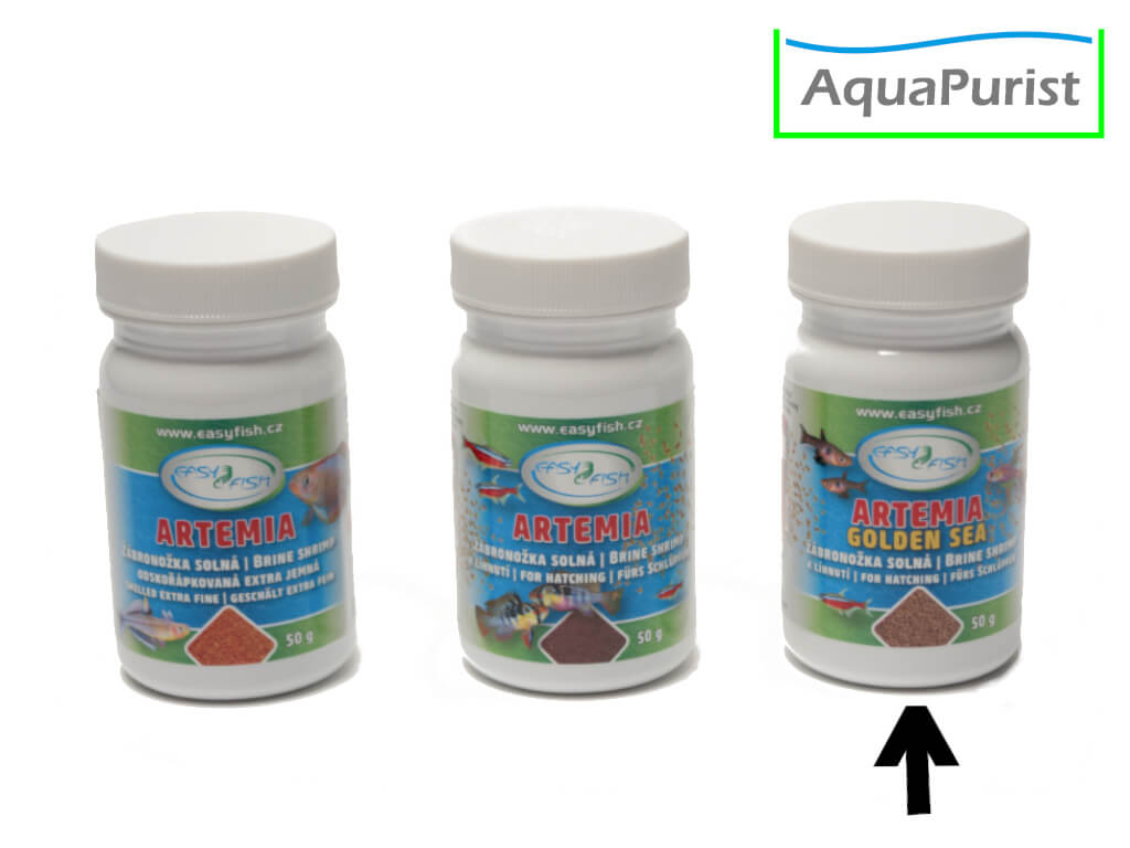 Artemia Golden Sea fürs Schlüpfen