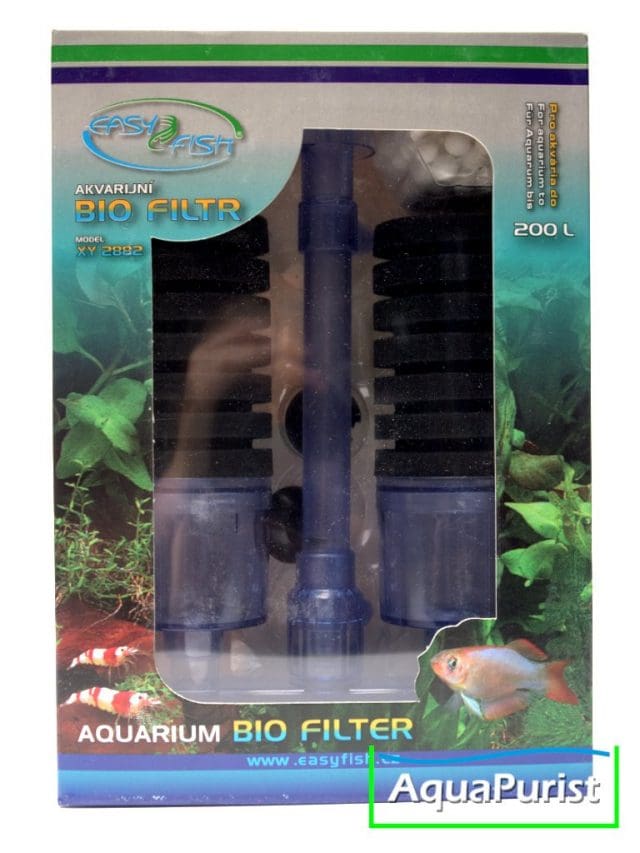 Doppelschwammfilter mit extra Filterkammern, 200 L, Luftheber 