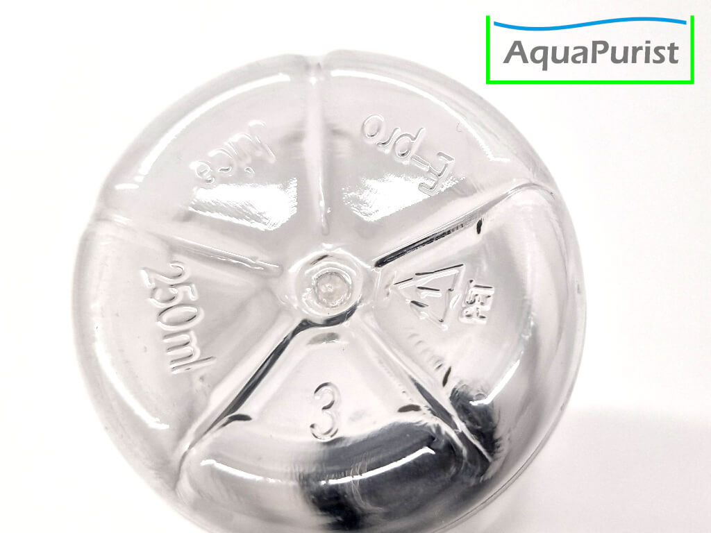 Weithals Flasche 250 ml rPET mit Deckel