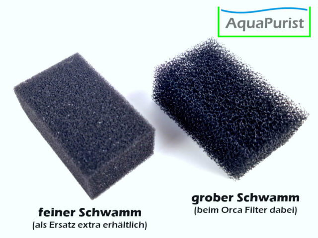 Ersatz Schwamm fein für Orca Filter