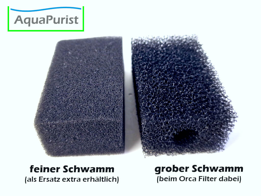 Ersatz Schwamm fein für Orca Filter