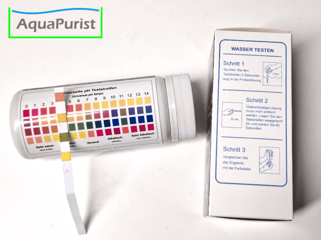 Wasserteststreifen ph-Wert 4 Indikatoren