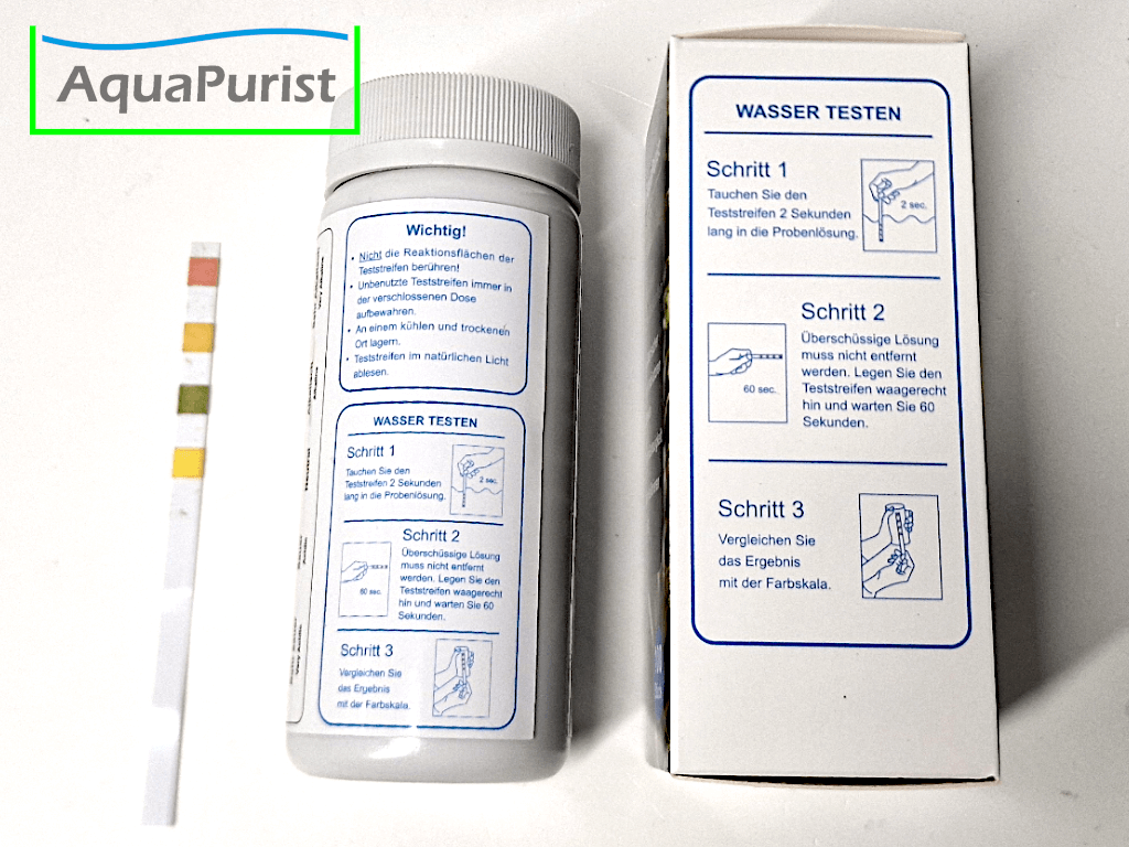 Wasserteststreifen ph-Wert 4 Indikatoren