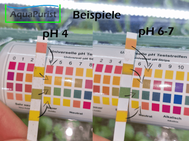 Wasserteststreifen ph-Wert 4 Indikatoren Wasserteststreifen ph-Wert 4 Indikatoren